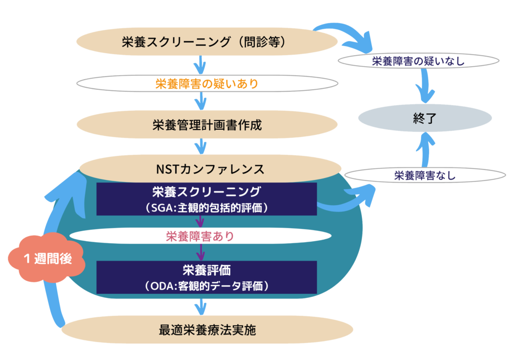 NST栄養管理ツール簡易フロー